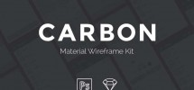 Carbon-Material-Wireframe-UI-kit